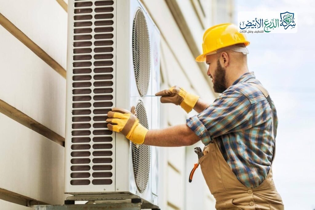 شركة تنظيف مكيفات مركزية بالرياض | شركة الدرع الأبيض